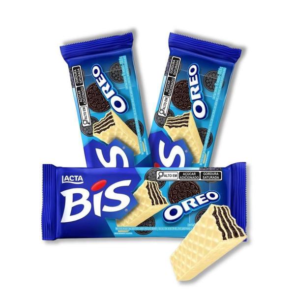 Bis Oreo Chocolate Lacta Kit 3 Caixas Com 16 Unidades Imagem de Bis Oreo Chocolate Lacta Kit 3 Caixas Com 16 Unidades
