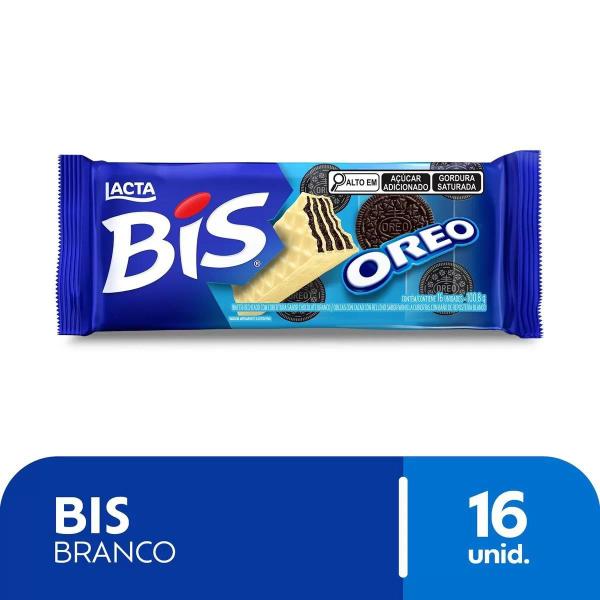 Imagem de Bis Oreo Chocolate Lacta Kit 5 Caixas com 16 unidades