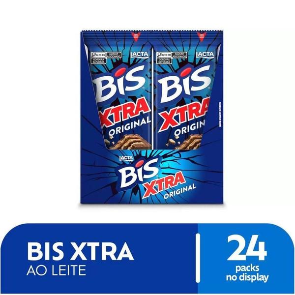 Imagem de Bis Xtra Ao Leite Lacta Display 24 Unidades De 45G