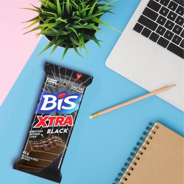 Imagem de Bis Xtra Black Lacta Display 24 unidades de 45g