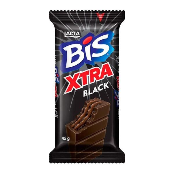 Imagem de Bis Xtra Black Lacta Kit 5 Unidades De 45G