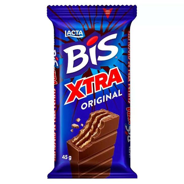 Bis Xtra Original Lacta 45g Imagem de Bis Xtra Original Lacta 45g