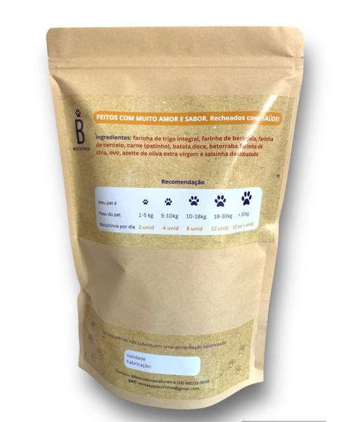 BISCOITINOS-Carne(patinho) 400g - BISCOITINOS NATURAIS Imagem de BISCOITINOS-Carne(patinho) 400g