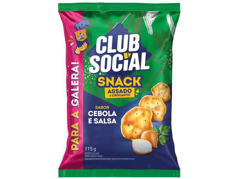 Imagem de Biscoito Assado Cebola e Salsa Snack Club Social 115g