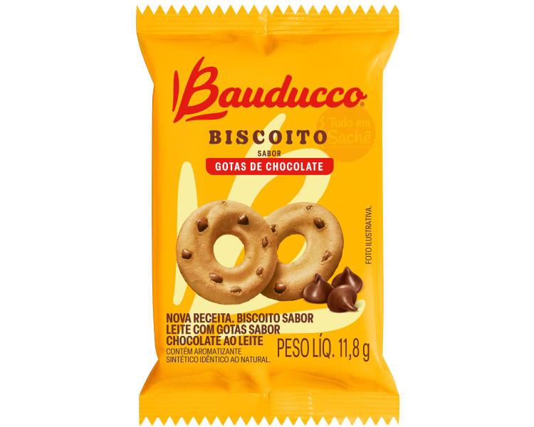 Biscoito Bauducco 11,8g Sabor Gotas de Chocolate - 100 unidades Imagem de Biscoito Bauducco 11,8g Sabor Gotas de Chocolate - 100 unidades