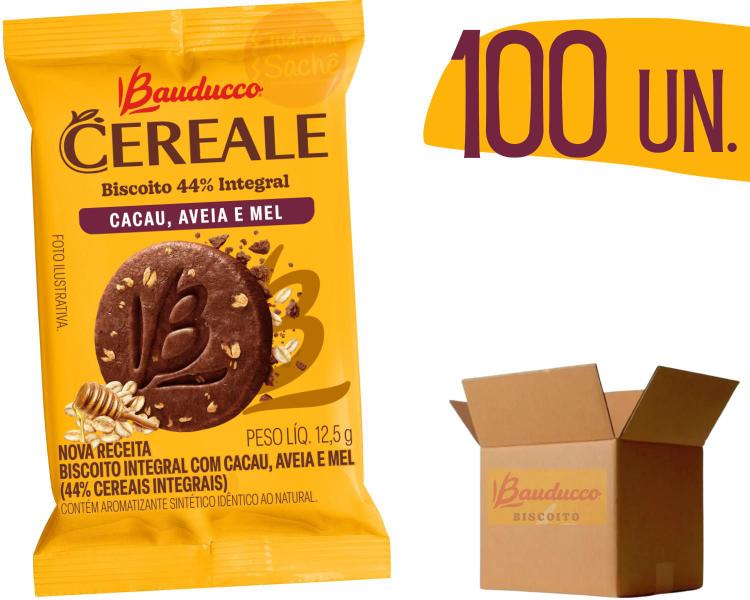 Imagem de Biscoito Bauducco Cereale Sabor Cacau, Aveia E Mel - 100 Und