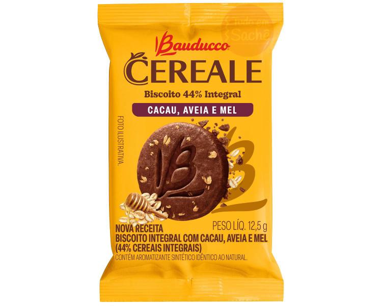 Imagem de Biscoito Bauducco Cereale Sabor Cacau, Aveia E Mel - 100 Und