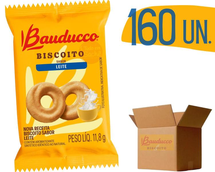 Imagem de Biscoito Bauducco Leite - 160 Sachês  Crocante