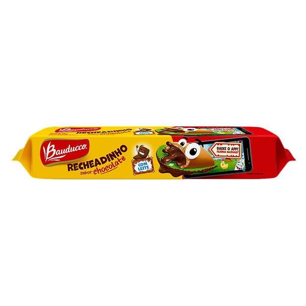 Biscoito Bauducco Recheadinho Chocolate 104g Imagem de Biscoito Bauducco Recheadinho Chocolate 104g
