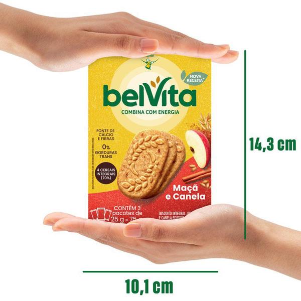 Biscoito BelVita Maçã E Canela Multipack 75g com 3 Unidades de 25g Imagem de Biscoito BelVita Maçã E Canela Multipack 75g com 3 Unidades de 25g