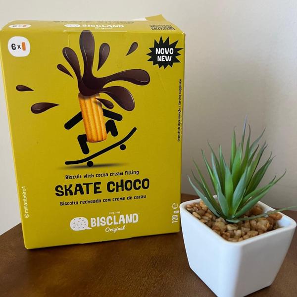 Imagem de Biscoito Biscland Skate Choco Creme Cacau 120G