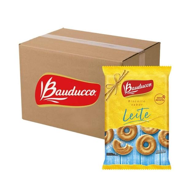 Imagem de Biscoito Bolacha 24 Pacotes 335G Bauducco Leite