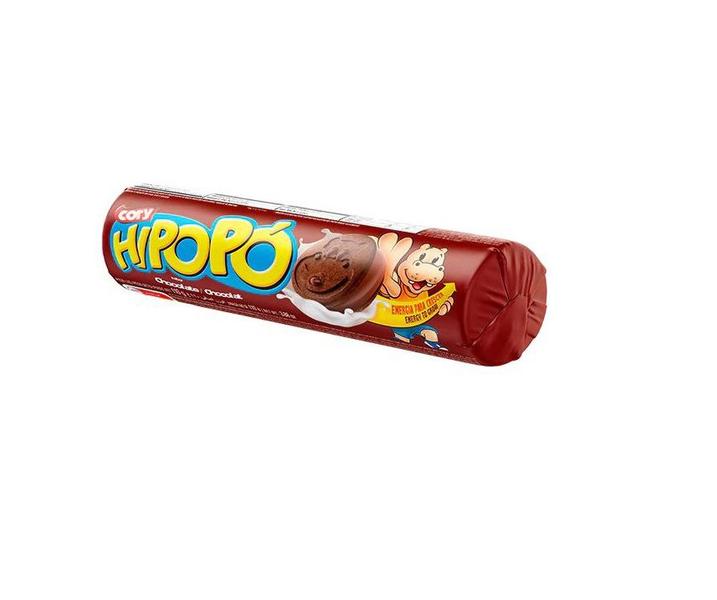 Imagem de Biscoito Bolacha Hipopó Recheado Chocolate 100gr-kit 30un