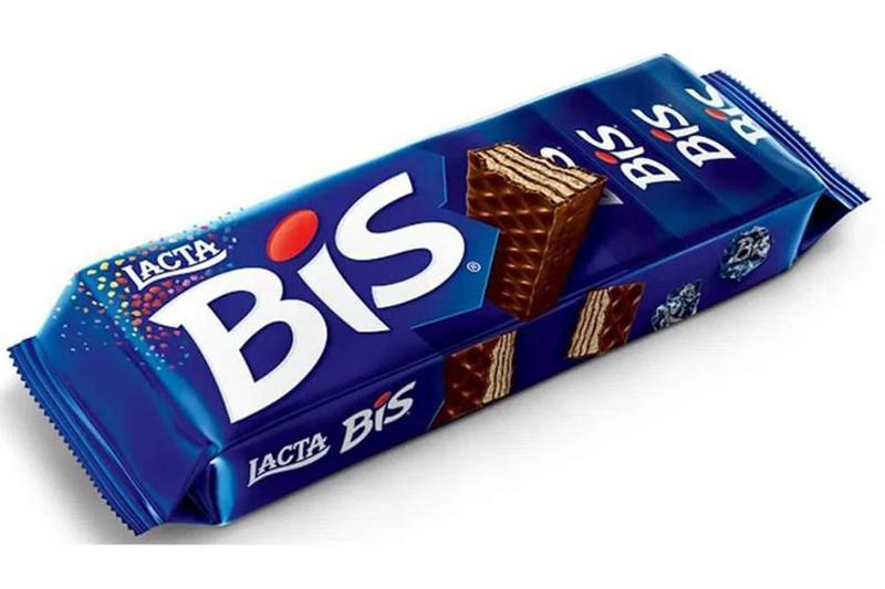 Biscoito bombom wafer BIS Chocolate BIS Lacta - C/ 20 un Imagem de Biscoito bombom wafer BIS Chocolate BIS Lacta - C/ 20 un