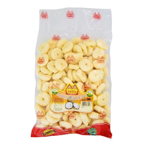 Biscoito Caseiro Polvilho com Leite de Coco Fruta Natural 500g Kebis - KEBIS BISCOITOS CASEIROS Imagem de Biscoito Caseiro Polvilho com Leite de Coco Fruta Natural 500g Kebis