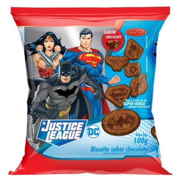 Imagem de Biscoito Chocolate Liga da Justiça 100g - Santa Edwiges