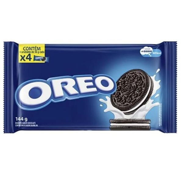 Imagem de Biscoito Chocolate Recheado Baunilha Oreo Original 4X36 Gr