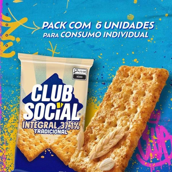 Imagem de Biscoito Club Social Integral Kit 10 Packs 144g - 6x24g