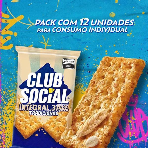 Imagem de Biscoito Club Social Integral Kit 10 packs de Bolachas 288g