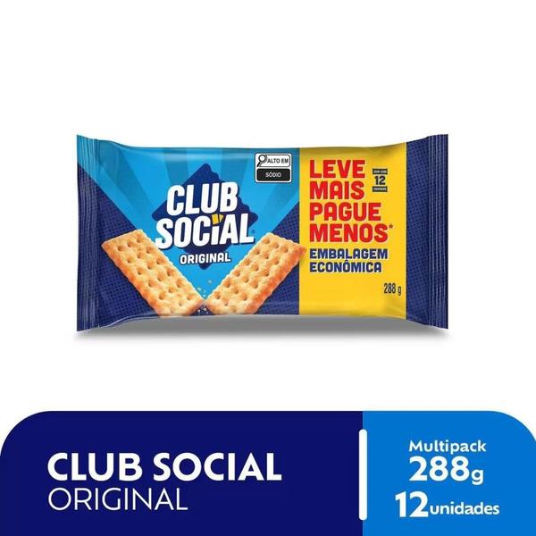 Imagem de Biscoito Club Social Tradicional Pack de Bolacha 288g - 12x24g