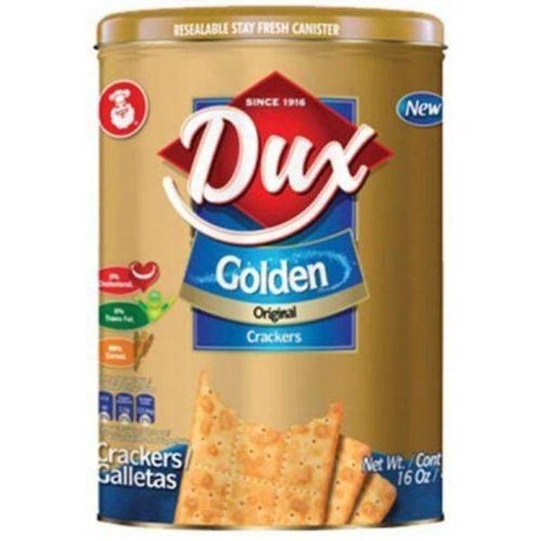 Biscoito colombiano dux crackers golden original lata 400g Imagem de Biscoito colombiano dux crackers golden original lata 400g