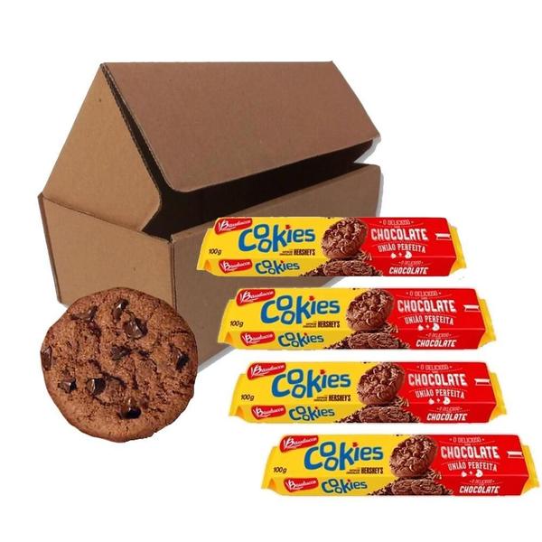 Biscoito Cookies De Chocolate Bauducco Caixa Kit 40 Imagem de Biscoito Cookies De Chocolate Bauducco Caixa Kit 40