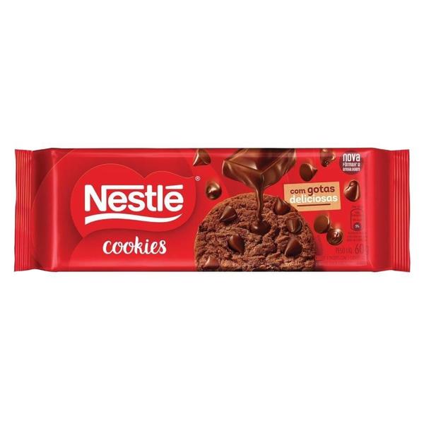 Biscoito Cookies Nestlé Classic Chocolate com Gotas de Chocolate 60g- Embalagem com 52 Unidades Imagem de Biscoito Cookies Nestlé Classic Chocolate com Gotas de Chocolate 60g- Embalagem com 52 Unidades