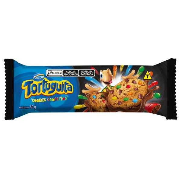 Imagem de Biscoito Cookies Tortuguita Confeitos 60g