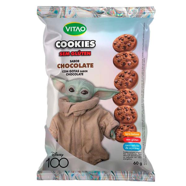 Imagem de Biscoito Cookies Vitao Disney 100 Sabor Chocolate Sem Glúten 60g