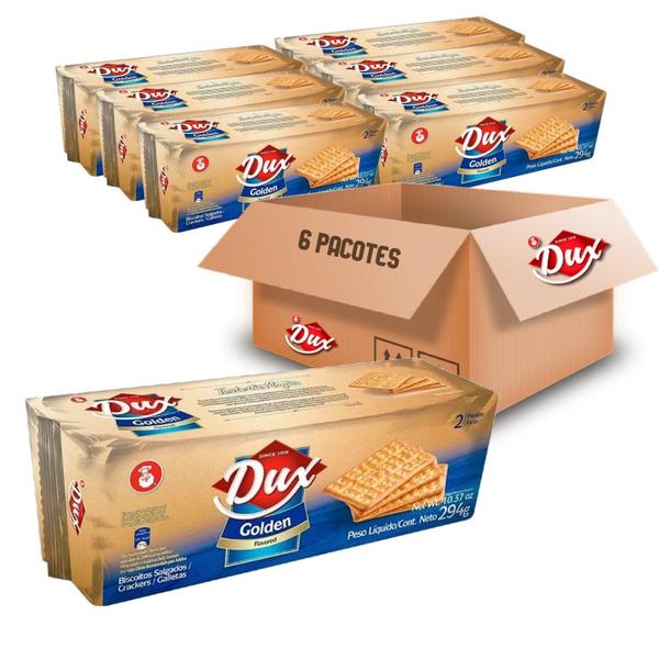 Imagem de Biscoito Crackers Dux Golden 294G (6 Pacotes)