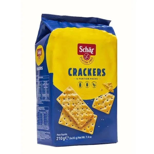 Biscoito Crackers Sem Glúten Schar 210G (4 Pacotes) Imagem de Biscoito Crackers Sem Glúten Schar 210G (4 Pacotes)