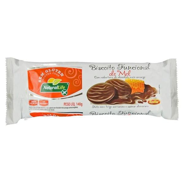 Imagem de Biscoito de Mel coberto com Chocolate Sem Glúten NaturalLife140g *PROMO* *260722 - Natural Life