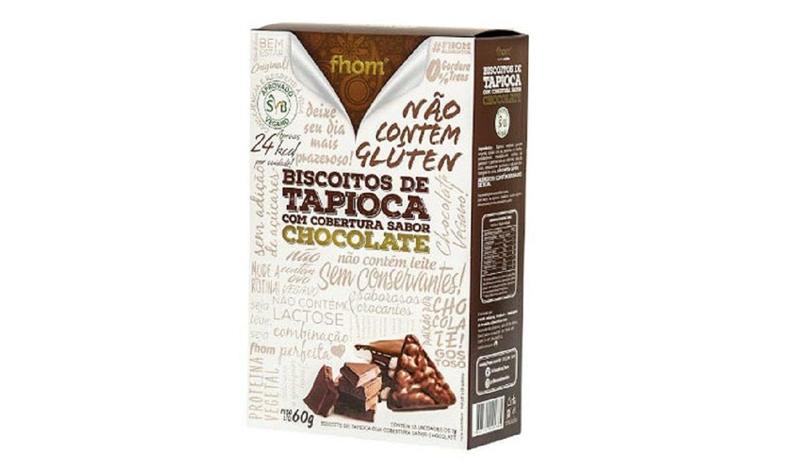 Imagem de Biscoito de tapioca com chocolate 60 g fhom