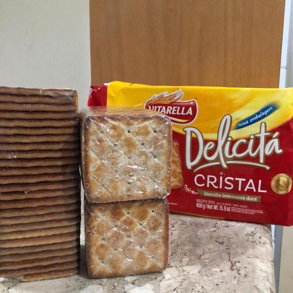 Imagem de Biscoito Delicita Cristal 414G Vitarella Caixa Kit 20