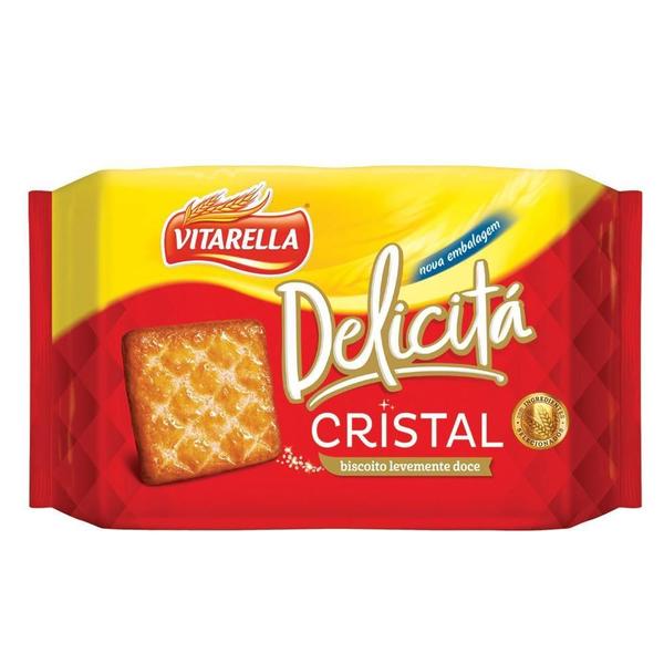 Imagem de Biscoito Delicita Cristal 414G Vitarella Kit 10