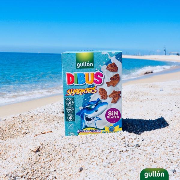 Imagem de Biscoito Dibus Sharkies Sem Glúten 250g Gullón - Importado Espanha