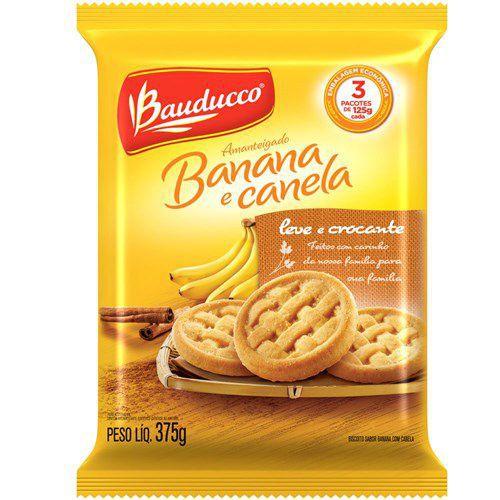 Imagem de Biscoito Doce Bauducco Amanteigado Banana e Canela Pacote 375G