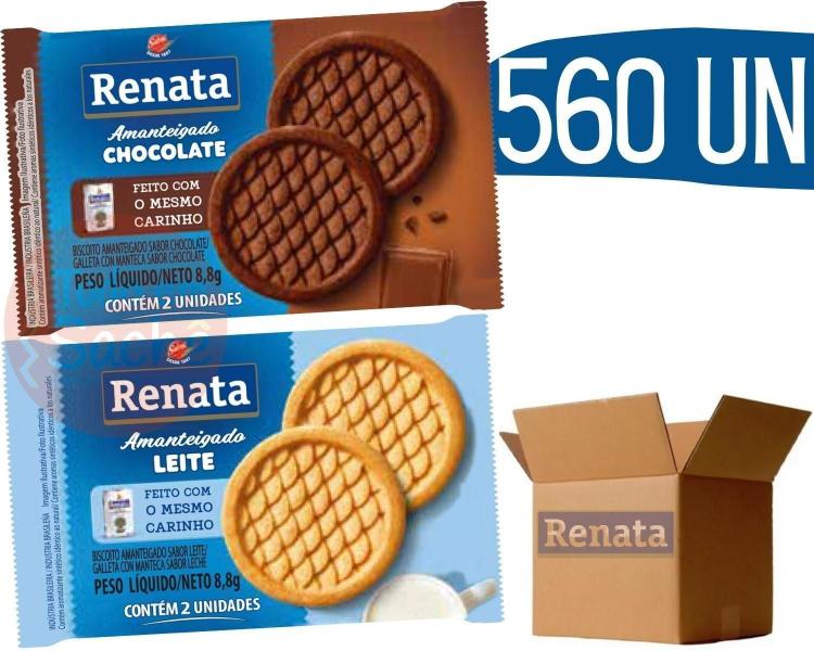 Imagem de Biscoito Em Sache Renata Chocolate E Leite - 560 Und