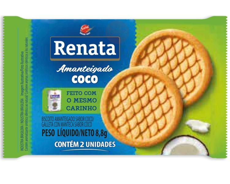 Imagem de Biscoito Em Sache Renata Coco Amanteigado Rosquinha 280 Und