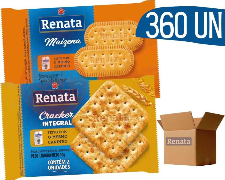 Imagem de Biscoito Em Sache Renata Maizena E Cracker Integral - 360 Un