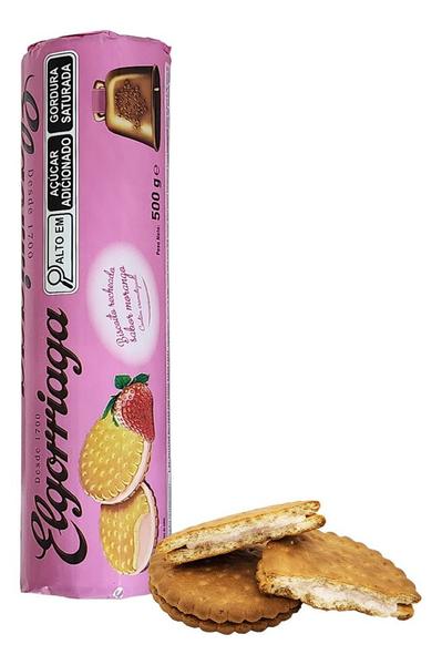 Imagem de Biscoito Espanhol Elgorriaga Recheado Morango 500g