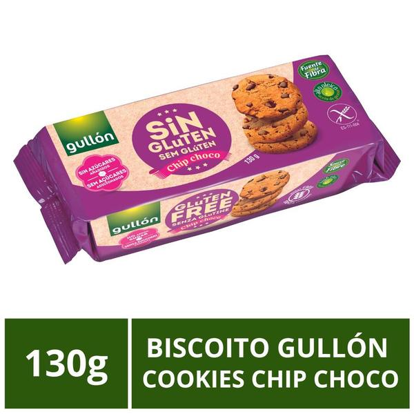 Imagem de Biscoito Gullón Sem Glúten, Cookie Chip Choco, 130g