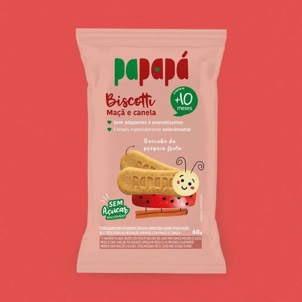 Imagem de Biscoito infantil PAPAPÁ maçã e canela 60g