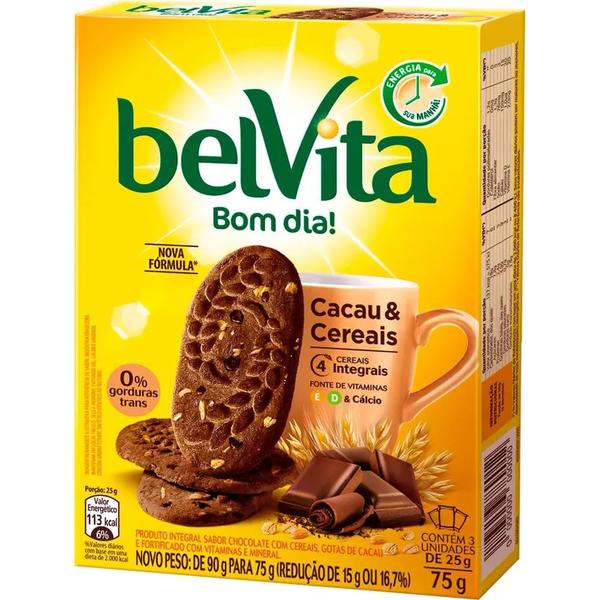 Imagem de Biscoito Integral BelVita Cacau e Cereais 75g