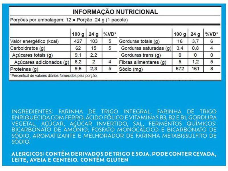 Imagem de Biscoito Integral Tradicional Club Social - Embalagem Econômica 24g Cada 12 Unidades