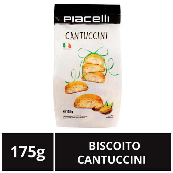 Imagem de Biscoito Italiano Cantuccini, Piacelli, Pacote de 175g