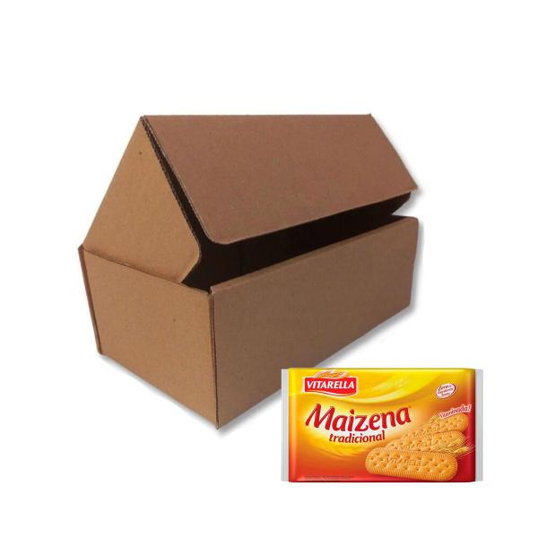 Imagem de Biscoito Maizena Tradicional Vitarella Pacote Caixa Kit 24