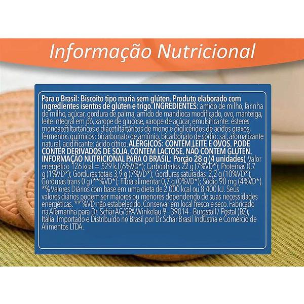 Biscoito Maria Schar 125g Imagem de Biscoito Maria Schar 125g
