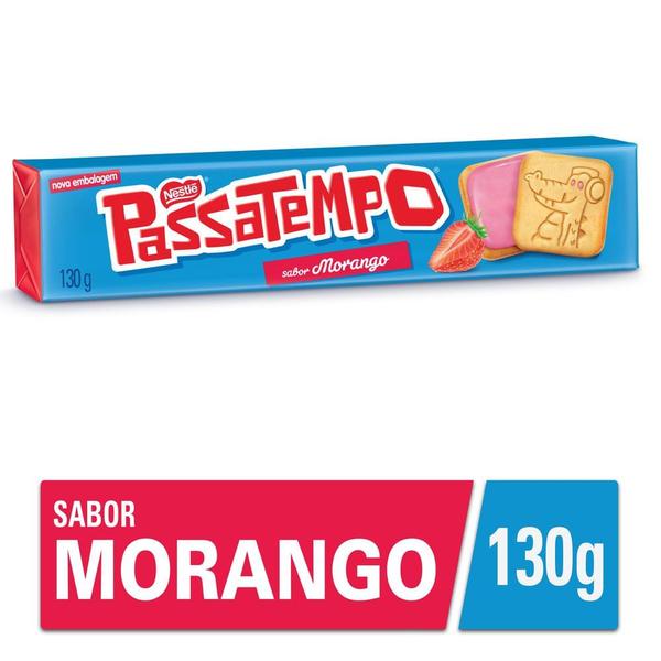 Imagem de Biscoito Nestlé Passatempo Recheado Morango 130g