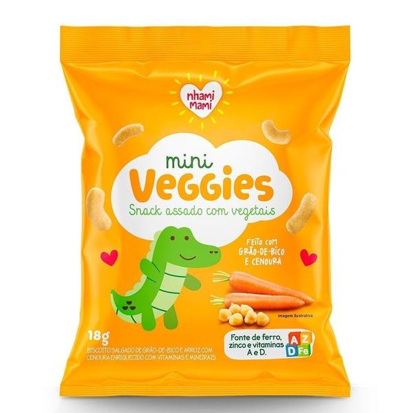 Imagem de Biscoito Nhami Mami Mini Veggie Snack Grão de Bico e Cenoura 18g